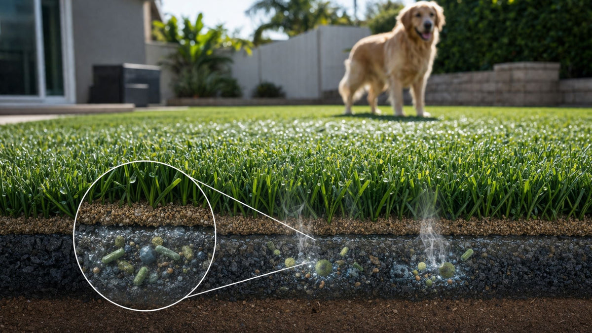 Why Does Synthetic Grass Retain Odor Even After Rinsing?