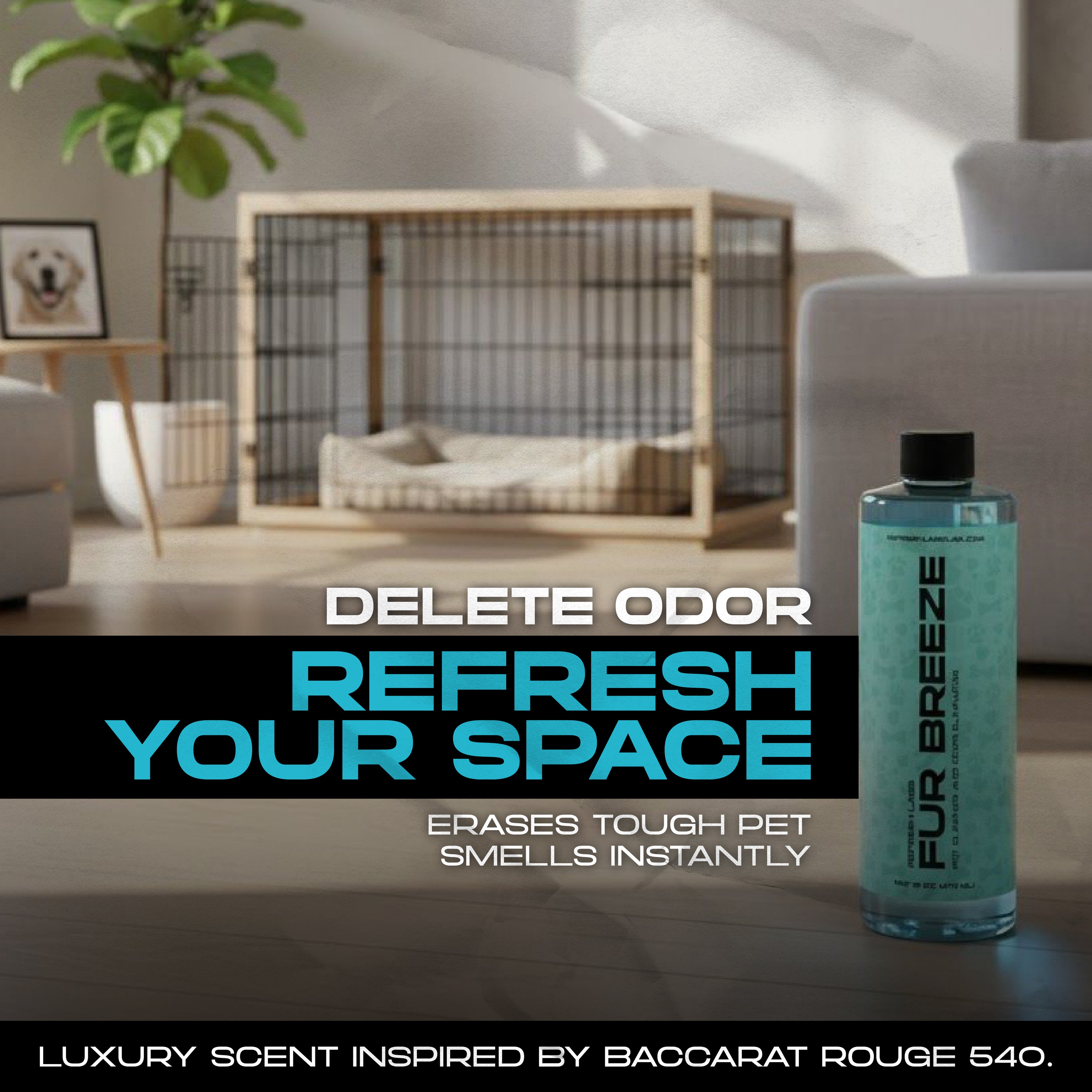 Fur Breeze Pet Odor Remover & Cleaner, 16 Ounce Concentrate