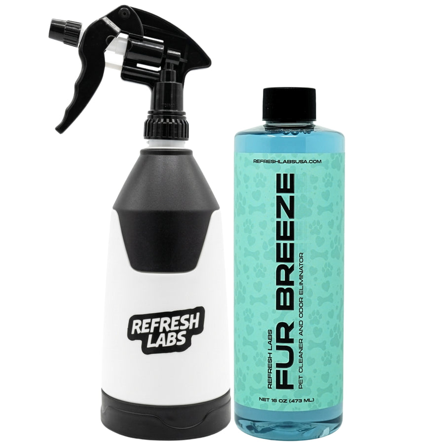 Fur Breeze bottle with Pro Mist 360 multi-angle sprayer