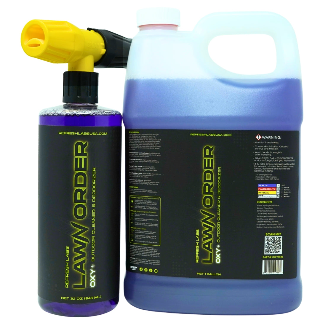 LawN Order 7% Hydrogen Peroxide Turf Cleaner | Oxy-Action Pet Odor Eliminator