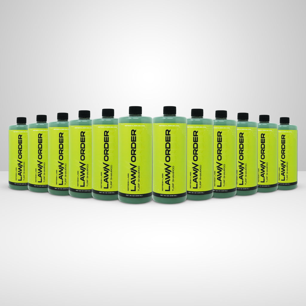 LawN Order Turf Shampoo 12 Pack – Enzyme-Powered Artificial Grass Cleaner by Refresh Labs USA