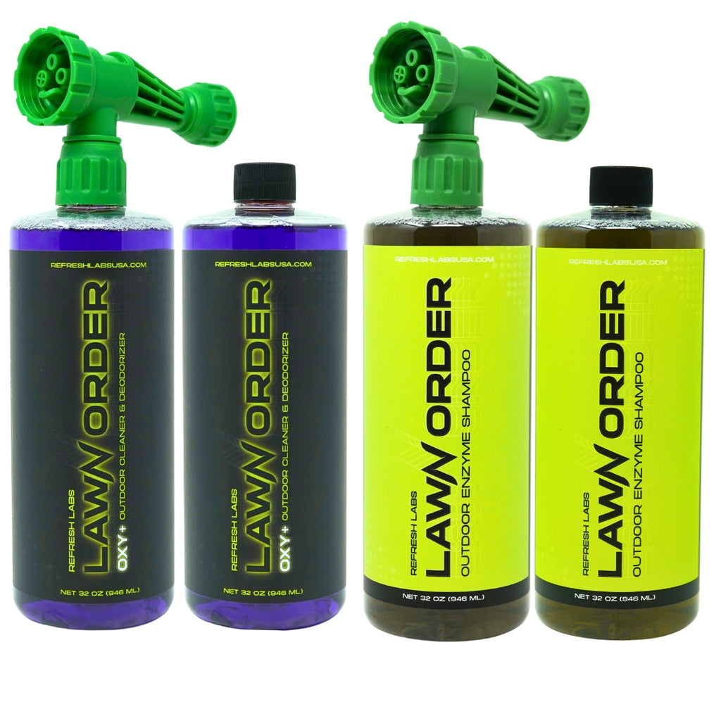 Odor Parole Pet Odor Removal System – Outdoor Enzyme & OXY Cleaner for Turf, Concrete, Patios & Dog Runs