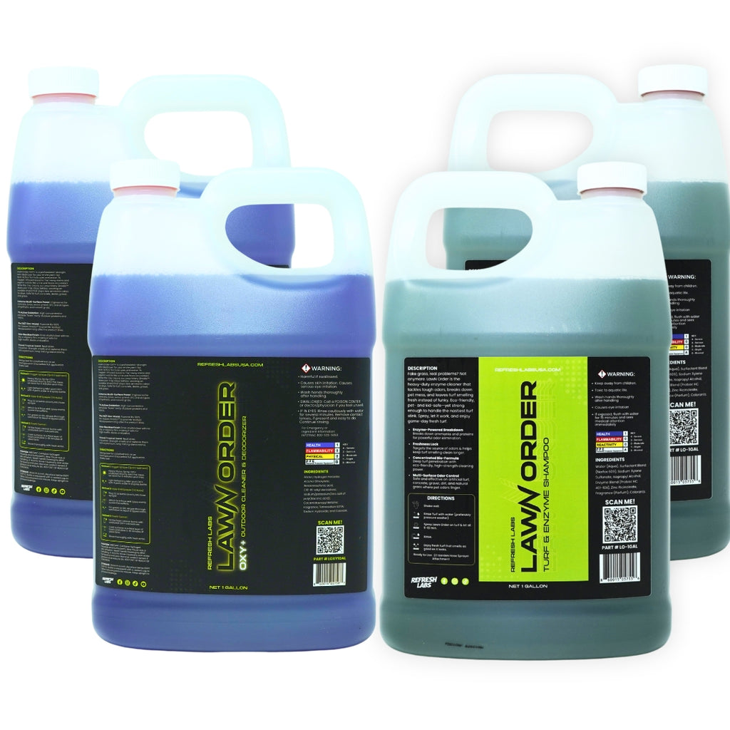 Odor Parole Pet Odor Removal System – Outdoor Enzyme & OXY Cleaner for Turf, Concrete, Patios & Dog Runs
