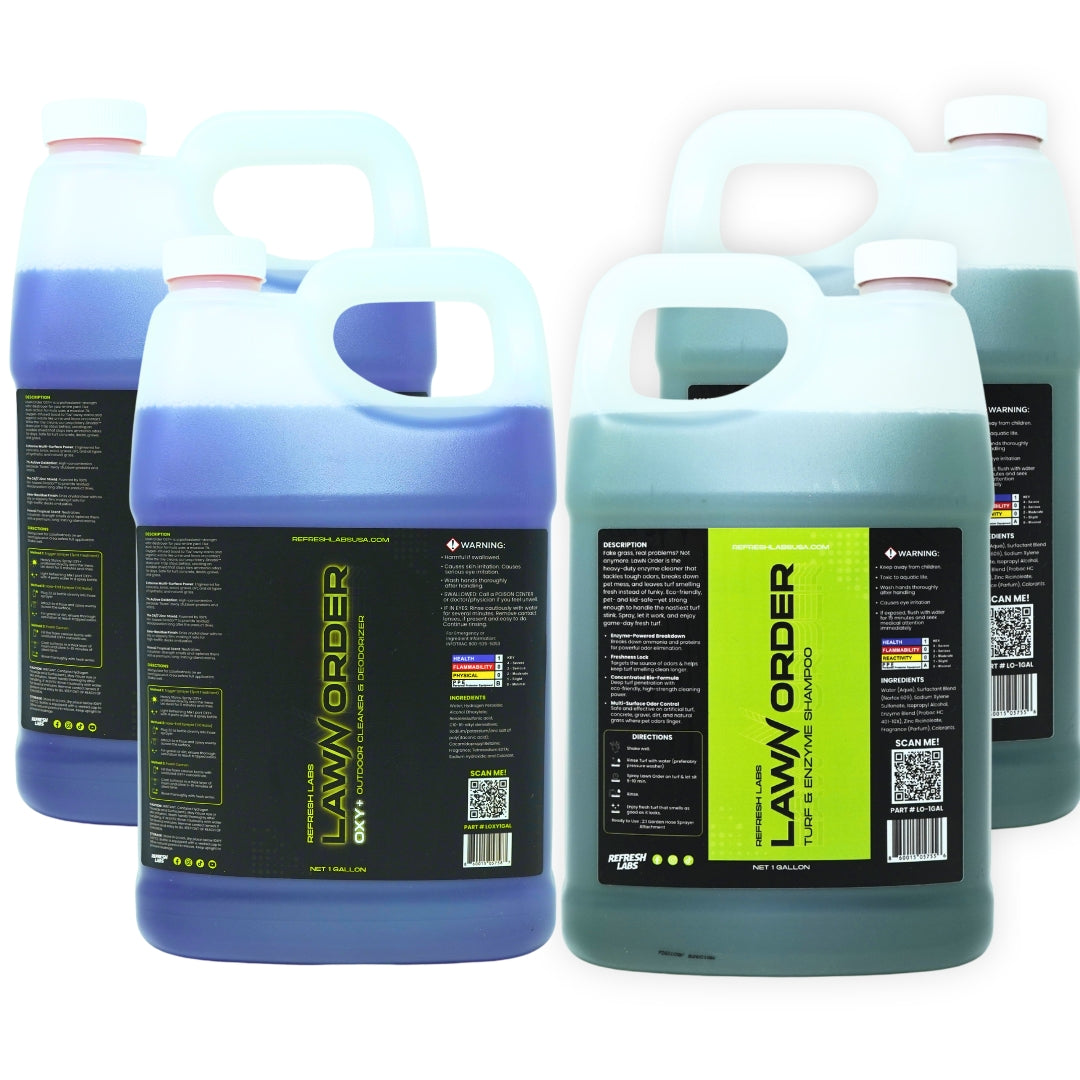 Odor Parole Pet Odor Removal System – Outdoor Enzyme & OXY Cleaner for Turf, Concrete, Patios & Dog Runs