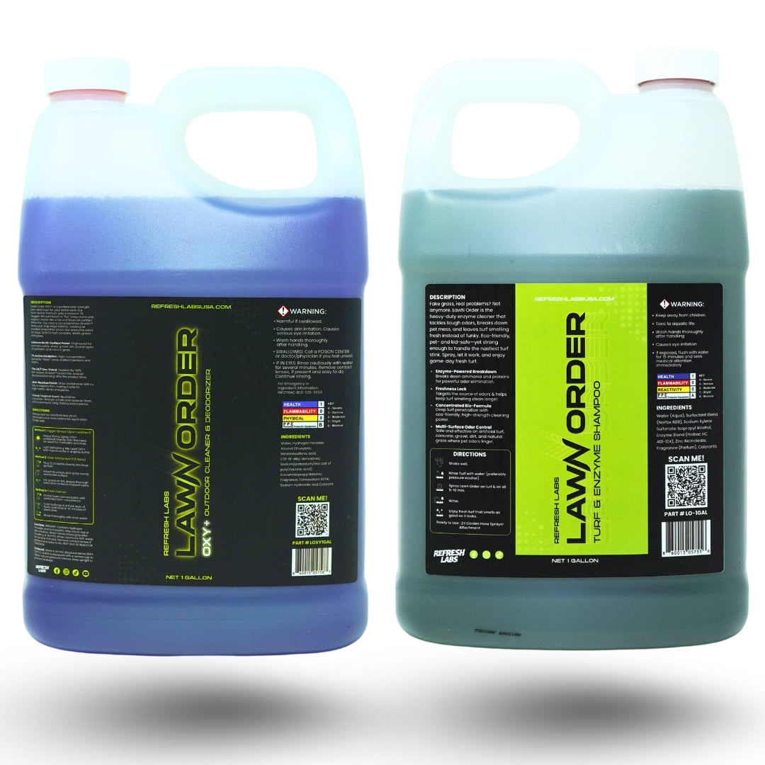 Odor Parole Pet Odor Removal System – Outdoor Enzyme & OXY Cleaner for Turf, Concrete, Patios & Dog Runs