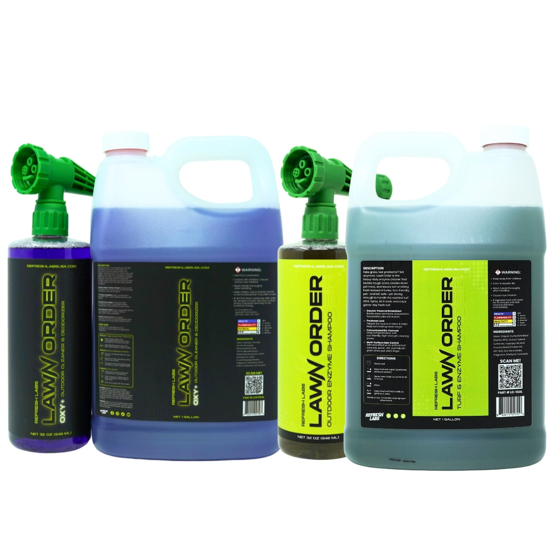 Odor Parole Pet Odor Removal System – Outdoor Enzyme & OXY Cleaner for Turf, Concrete, Patios & Dog Runs