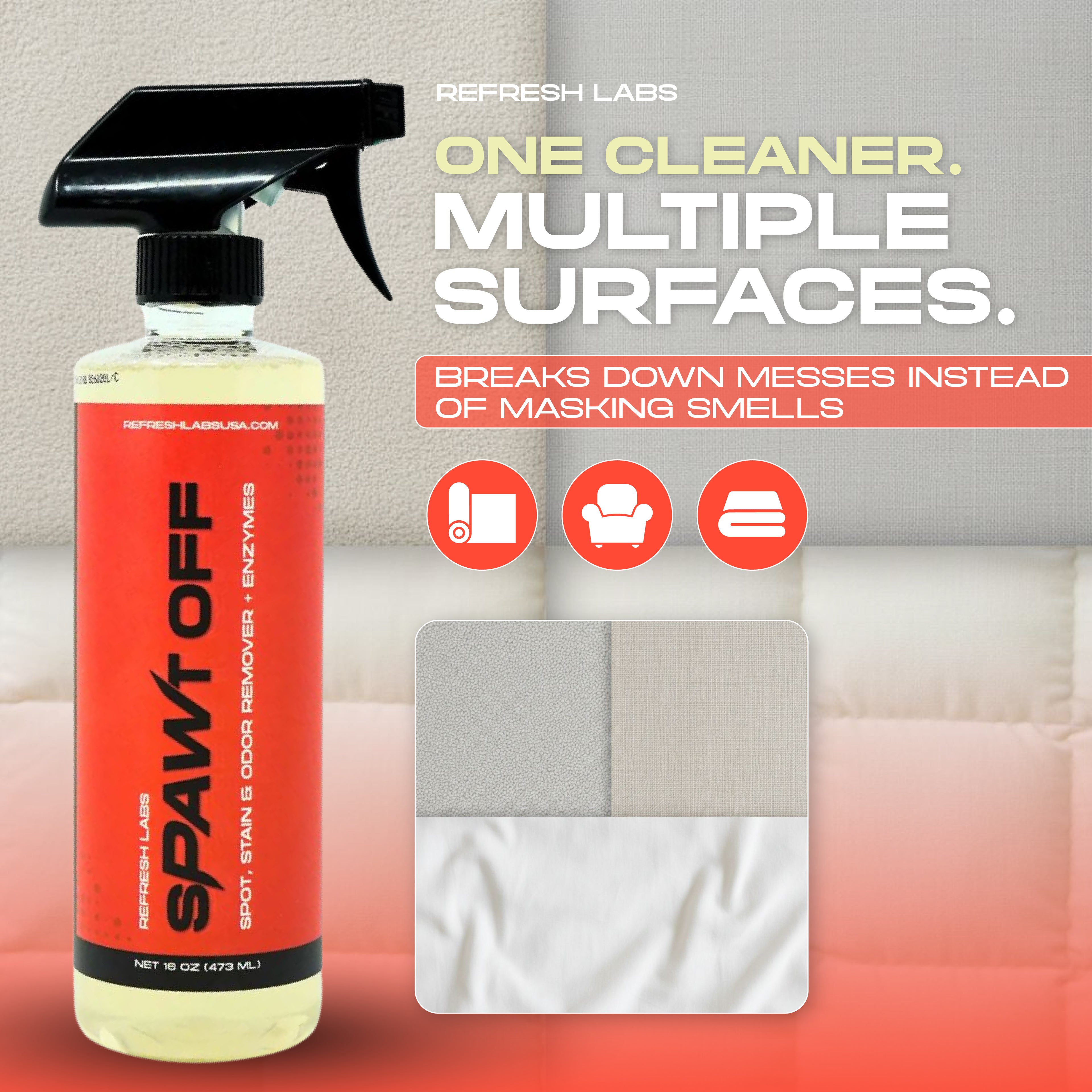 sPAWt OFF Enzyme Pet Stain & Odor Remover | Professional Strength Dog & Cat Cleaner