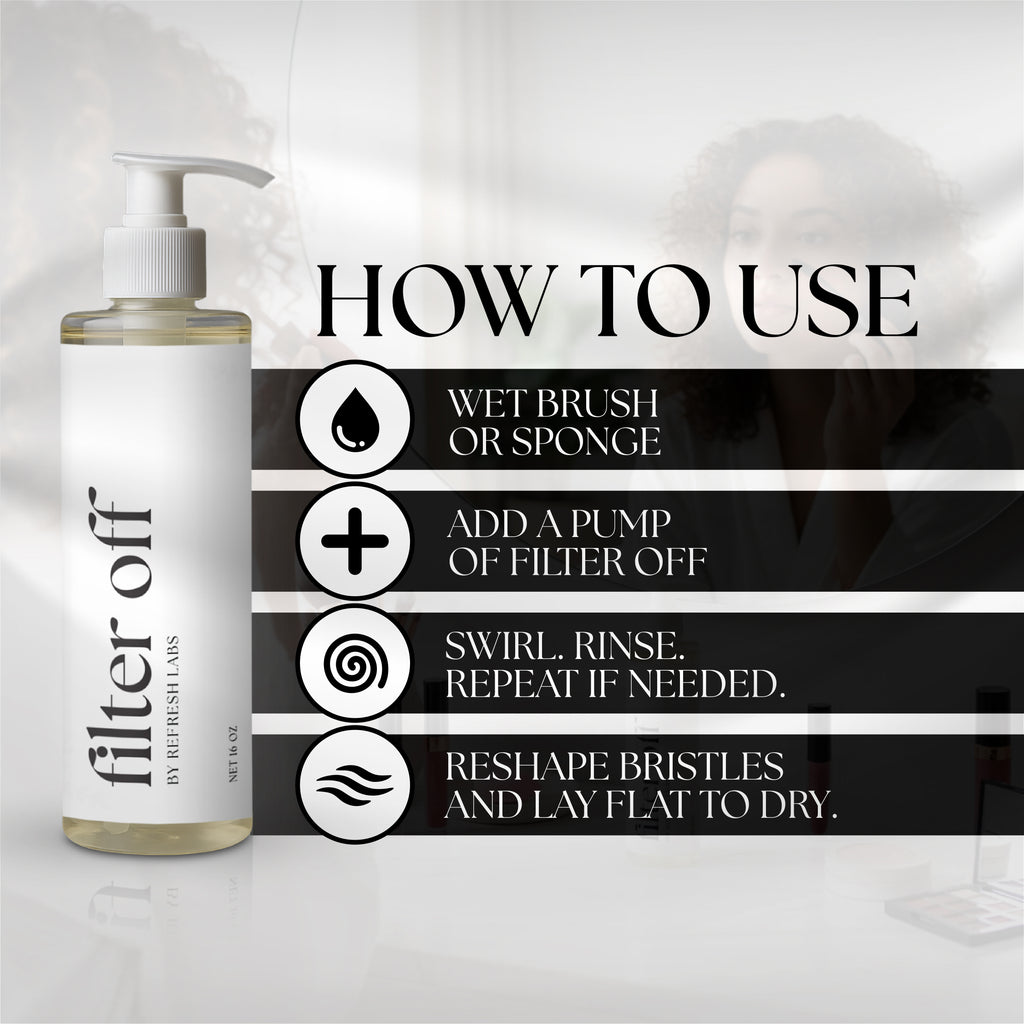 Filter Off Makeup Brush Cleaner – Step-By-Step How to Use Guide
