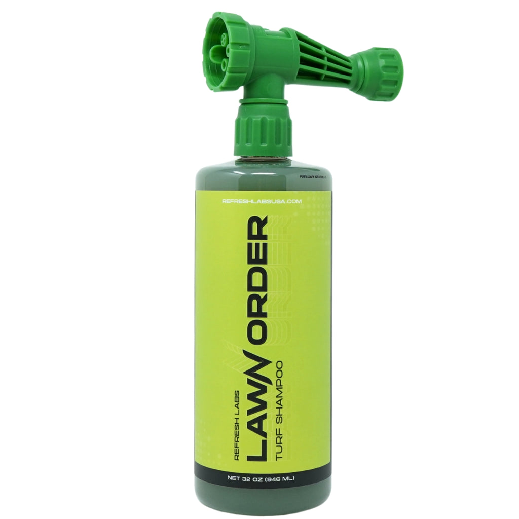LawN Order Turf Shampoo – Enzyme-Powered Turf Cleaner with Hose Sprayer by Refresh Labs USA